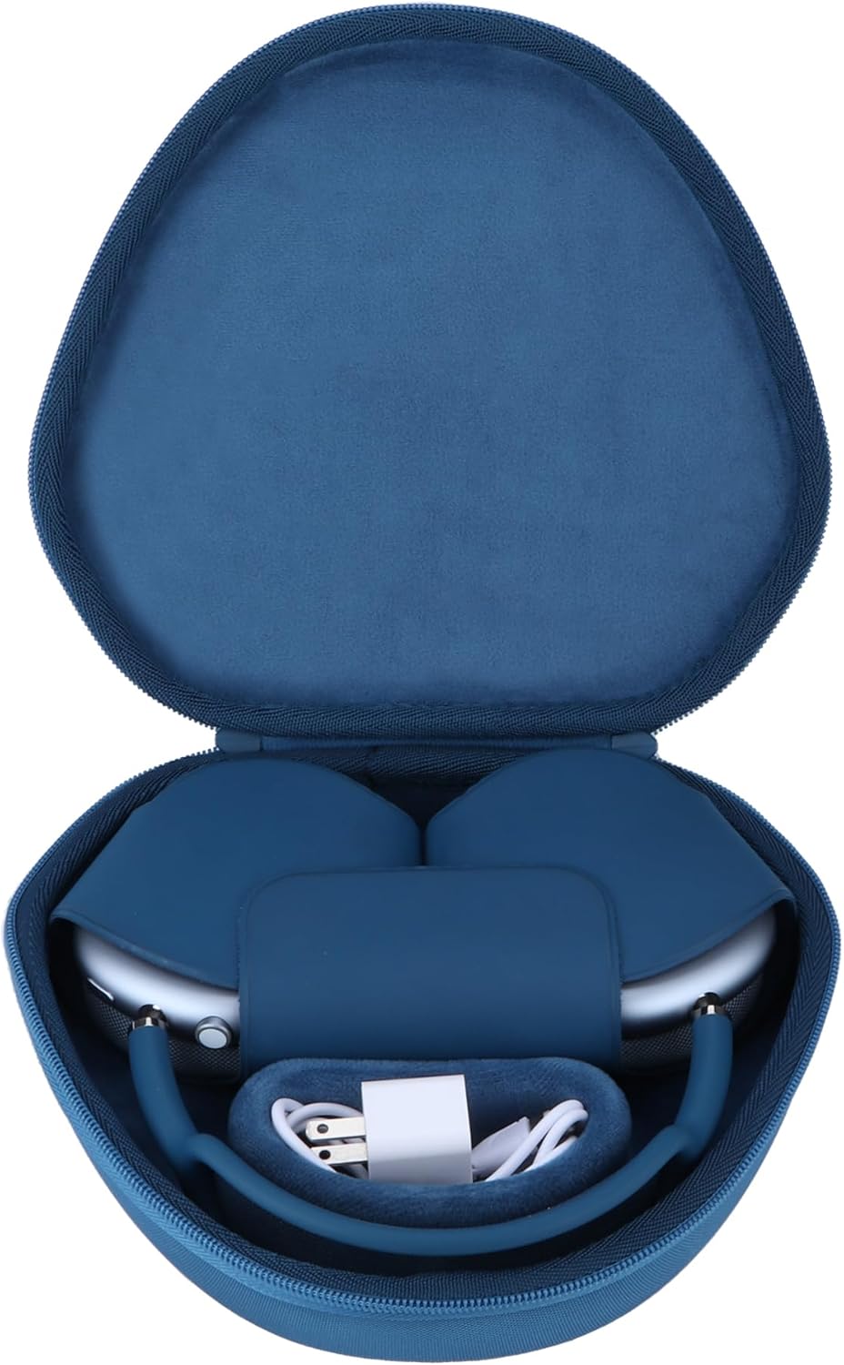 Hard Carrying Case with Sleep Mode Replacement for Apple AirPods Max Wireless Over-Ear Headphones (Dark Blue)