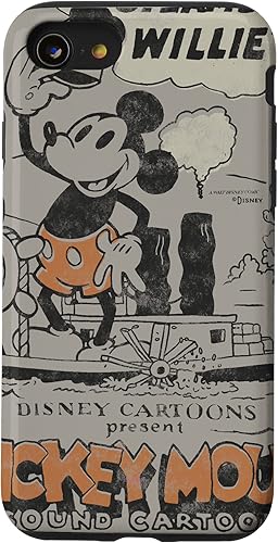 Miniatura 43 de Funda para iPhone 11 Pro Max Disney 100 Mickey Mouse Steamboat Willie Sound Cartoon D100