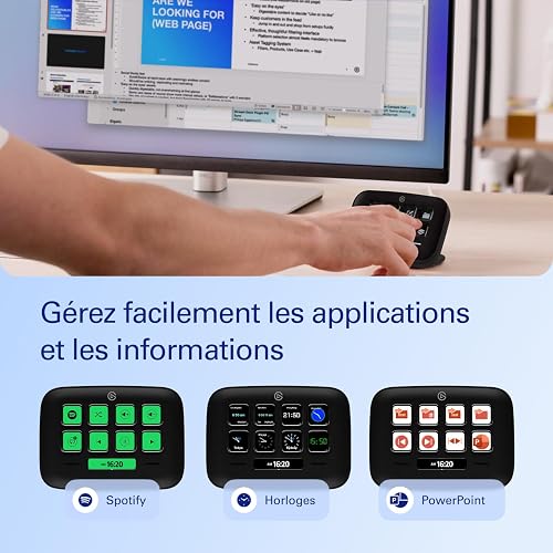 Elgato Stream Deck Neo (Noir) – 8 Touches Personnalisables, 2 Touch Points, accélérez tâches et workflows – Word, Excel, Teams, Zoom, Spotify, etc. – Compatible Mac/PC - 4