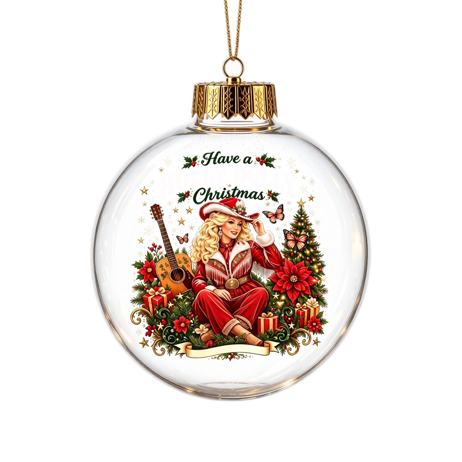 Dolly Christmas Baubles Memorial Parton Christmas Tree Decoration 1946-2026