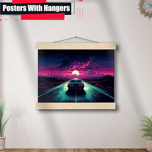 Miniatura 3 de Unique Synthwave Style Retro Art, 80s style art, framed poster print, guest room art, cool living room art, Wall Art Living Room, poster Prints