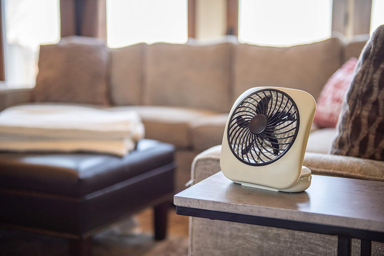 TREVA/O2COOL "Desk Fan,5"" dia. Blade,2 Speed", 1 ea (FD05004)