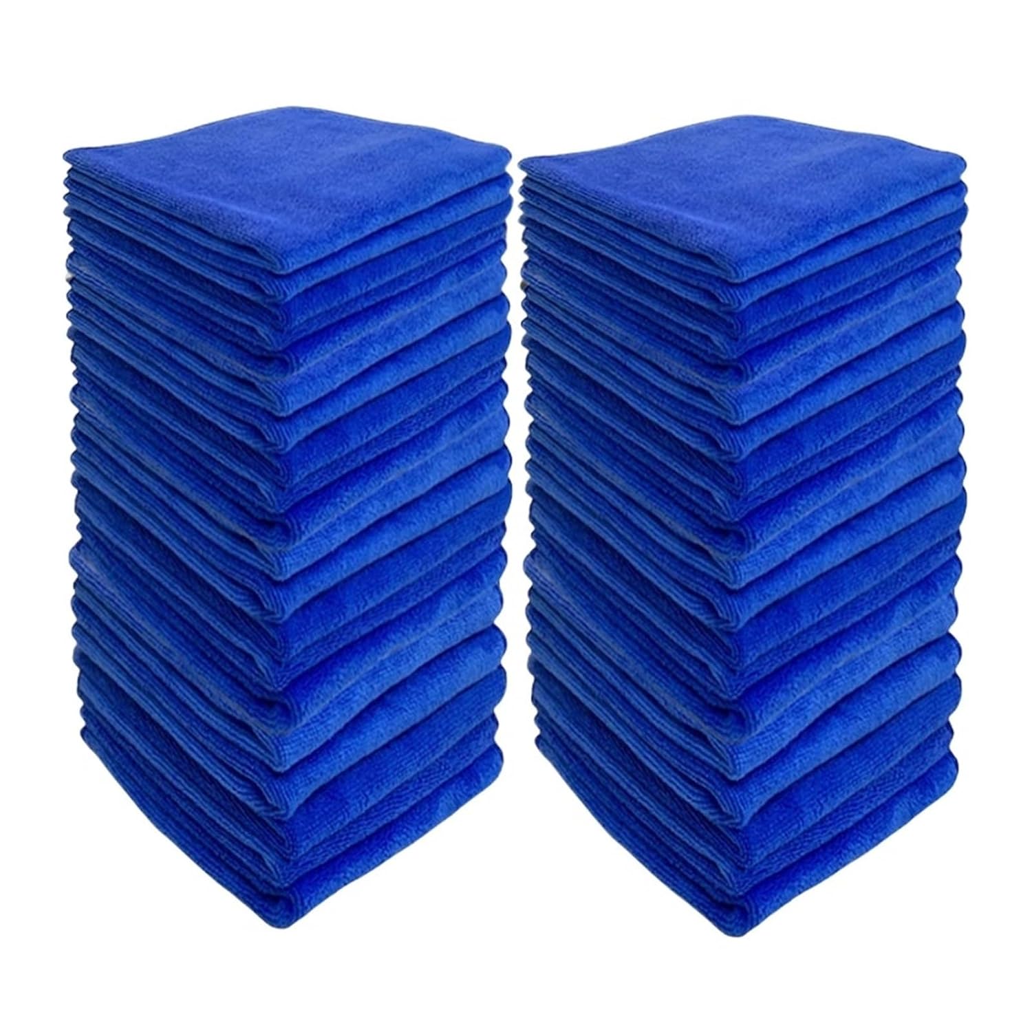 200pcs Microfiber Towels Car Wash Drying Cloth Blue Car Care Detailing Cleaning Polishing Duster Home Kitchen Washing Rags