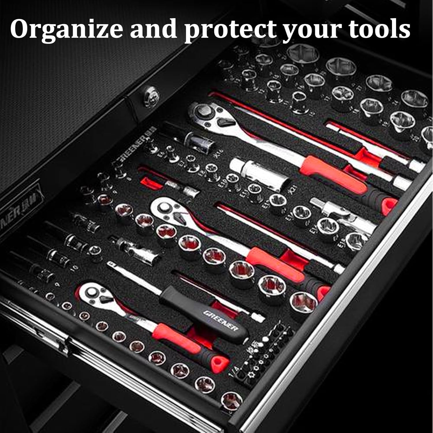 6 Pack Tool Box Foam Inserts for Cases,18 x 12 x1.5 Inch Tool Box Liner Foams Sheets Polyethylene,Toolbox Organizer and Storage Tool Shadow