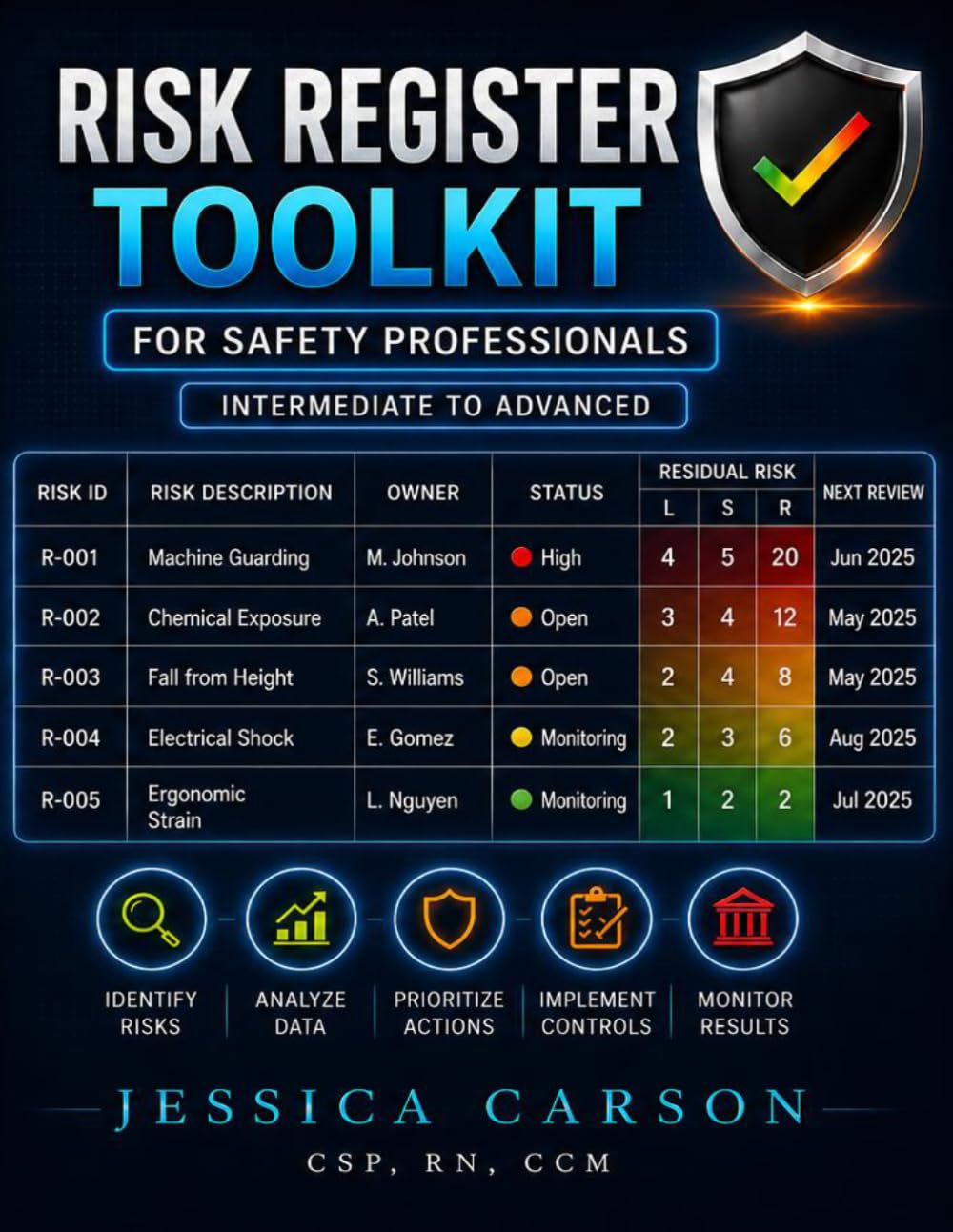 Risk Register Toolkit for Professionals: Building Practical, Actionable Registers for Safety, Compliance, Operations, and Control Follow-Up (Risk Intelligence Toolkit Library)