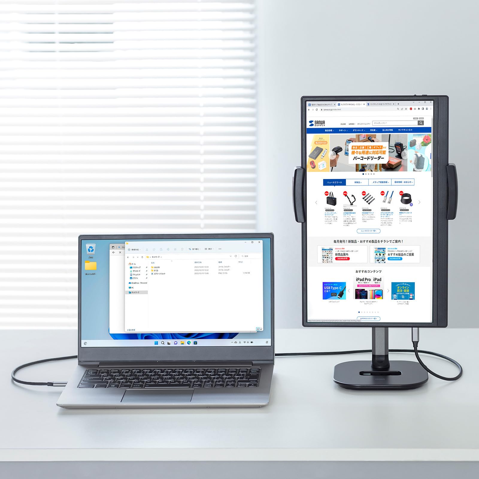 ゆ*ー様 サンワサプライ DP-07 モバイルモニター 本体 DP-07【モバイルモニター（15.6インチ・フルHD）】持ち運び