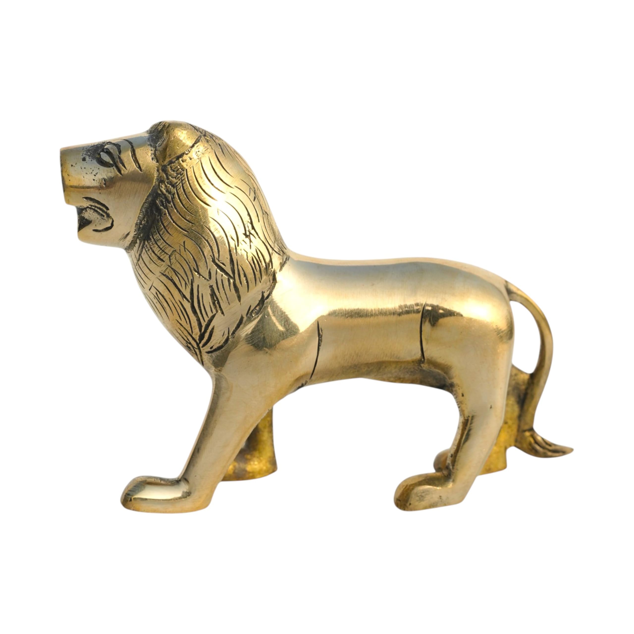 Amazon.com: TREE MAISON CORONATING HOMES Brass Lion Statue
