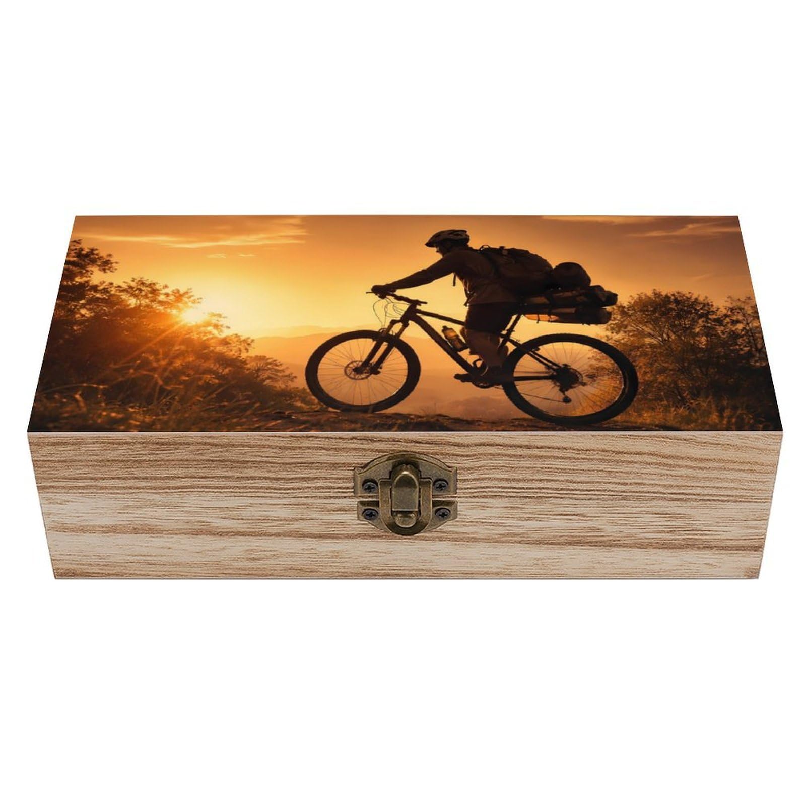 HLBSDM Motorcycle Motocross Dirt Bikes Wooden Storage Box