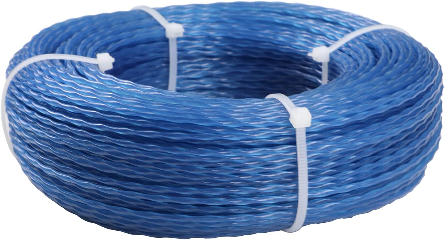 Grass Strimmer Line Trimmer Cord Twist Lines Universal Replacement Trimmer Lines Star Line Eater Weed Strimmer Wire String Brush Cutter for All Garden Grass Strimmers (2.0MMx90M)