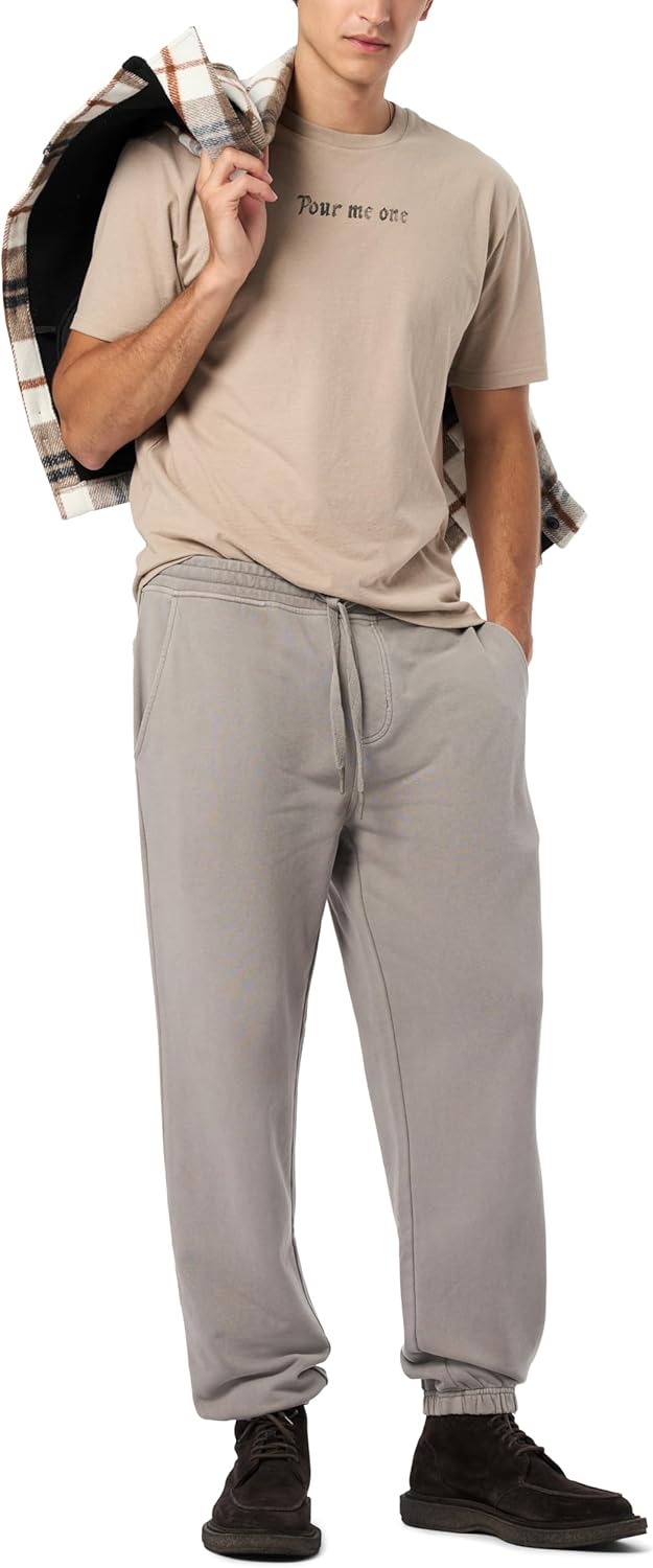 Buffalo David Bitton Men's Drawstring Jogger Fleece Pant Relaxed - Image 4