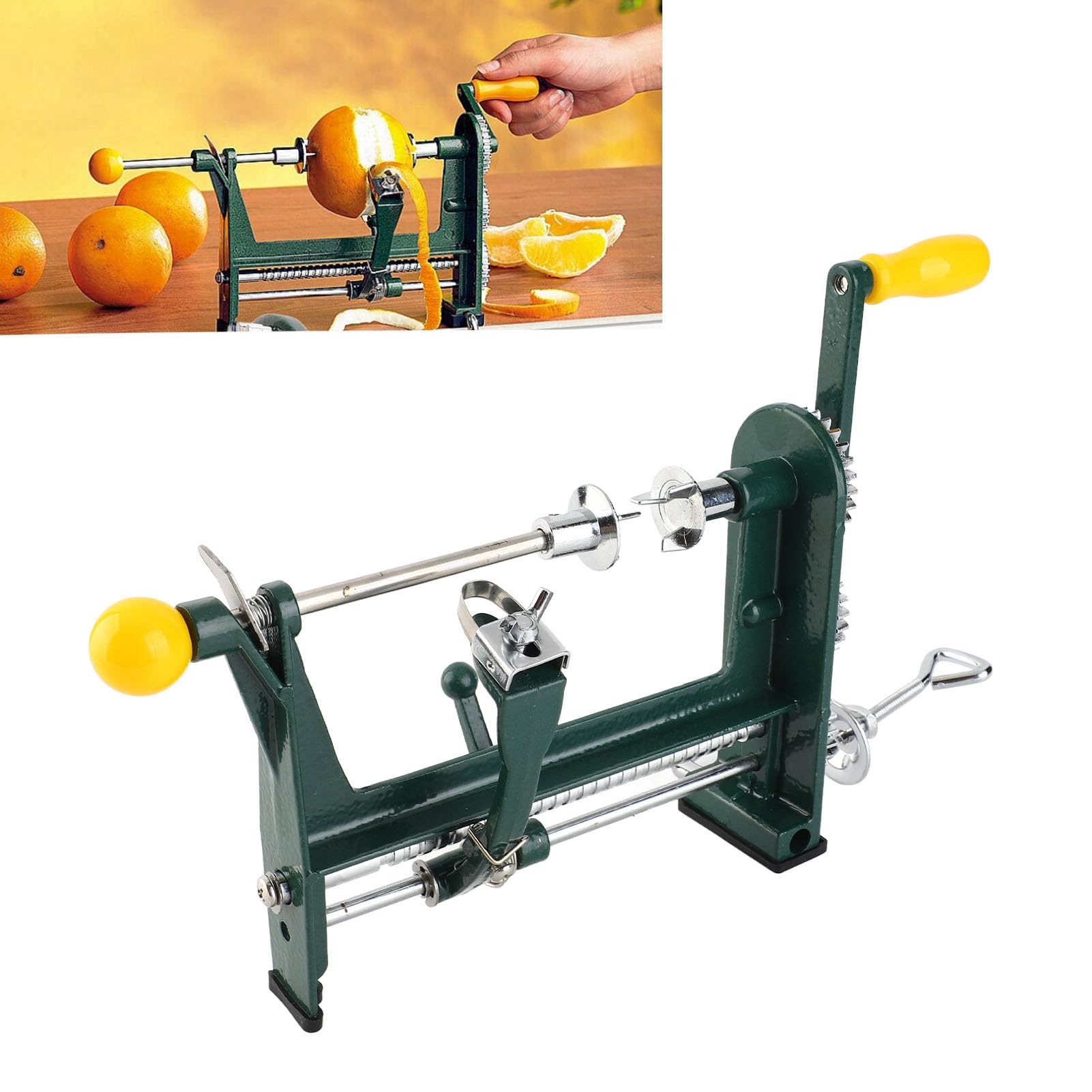 Pelador de manzanas, pelador de peras, de acero inoxidable, pelador de naranja multifunción, para cocina, frutas y verduras