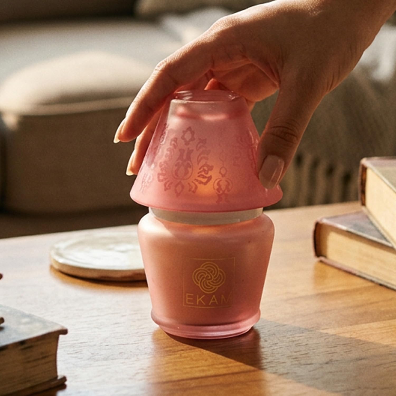 EKAM Rose Luxury Candle - 22 Hour Burn, FREE SHIPPING -5