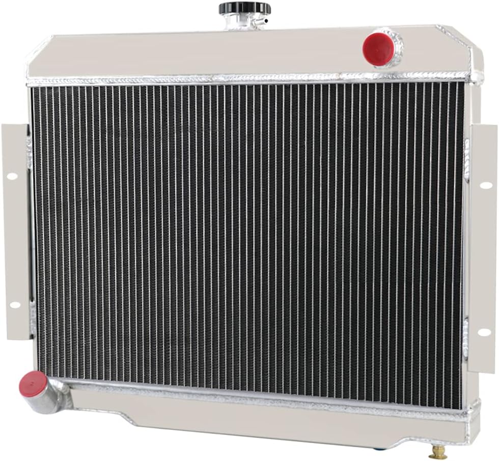 CU583 Radiator Compatible with 1972-1985 Jeep CJ5 CJ6 CJ7 Scrambler 3.8L 4.2L 5.0L, 3 Row Full Performance Aluminum Radiator