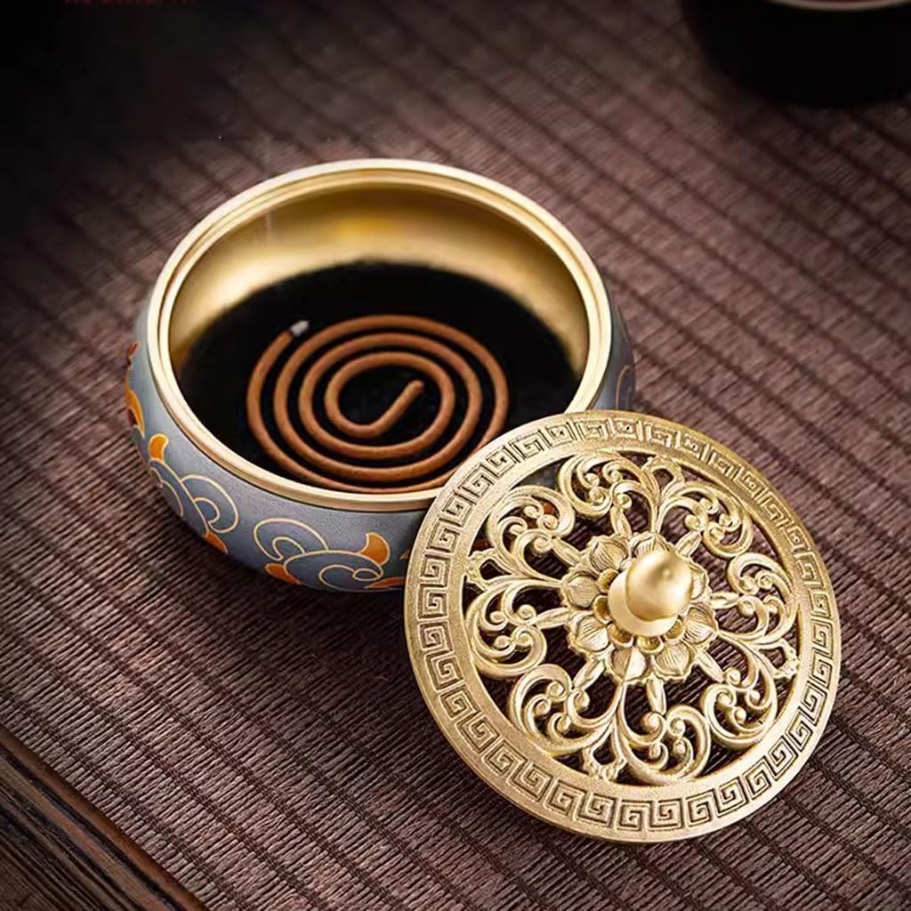 Incense Burner,Incense Stick Holder,Retro Metal Plate Incense Burner Household Incense Burner Indoor Incense Burner Agarwood Ornaments Incense Holder Incense Burner