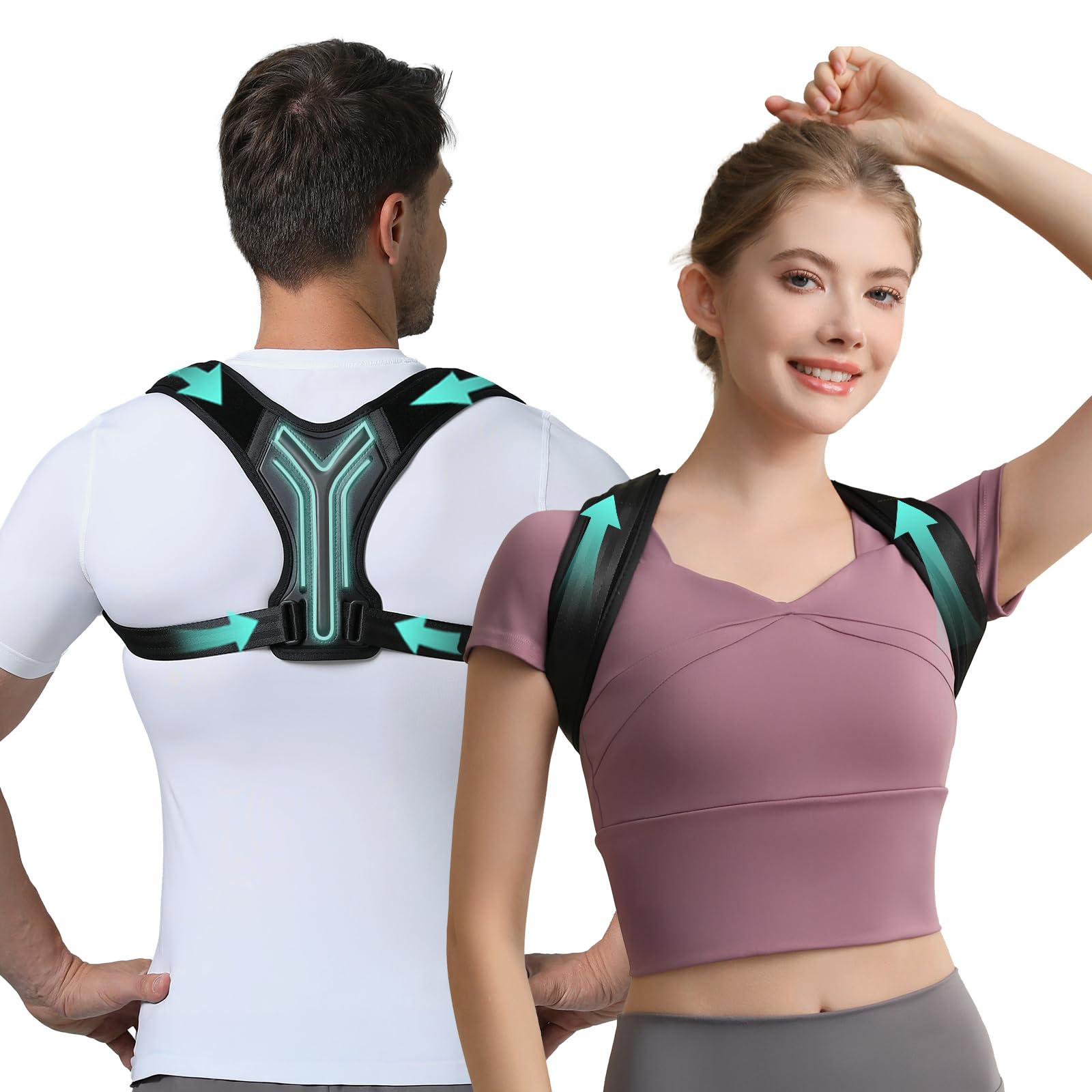 Upper Back Brace Posture Corrector For Women Lightweight Back Straightener Posture Corrector Adjustable Upper Back Support Clavicle Brace