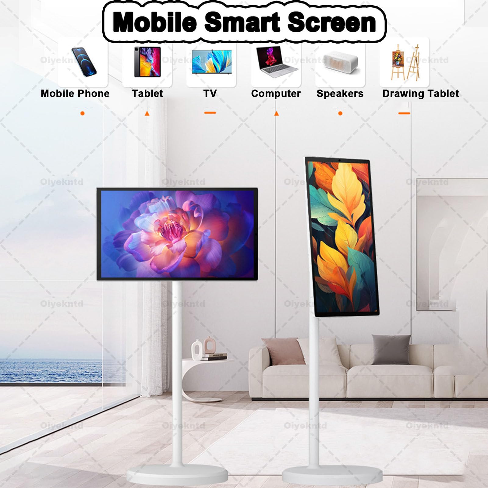 Smart TV Portatile Touchscreen 13500mAh 21.5 Pollici - Dettaglio