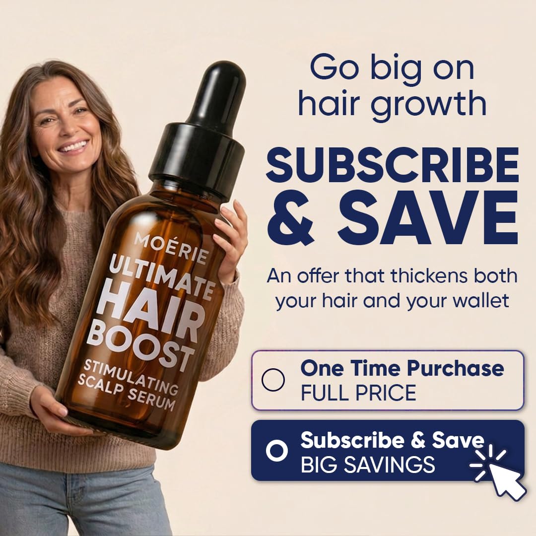 MOERIE serum anticaída y serum crecimiento cabello - Tratamiento anticaída para el cabello delgado - Alternativa al hair oil y el aceite capilar para crecimiento cabello - efectivo y natural 50ml x3