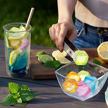 Amazon | Ruisita 60ピース マルチカラー 再利用可能なアイス