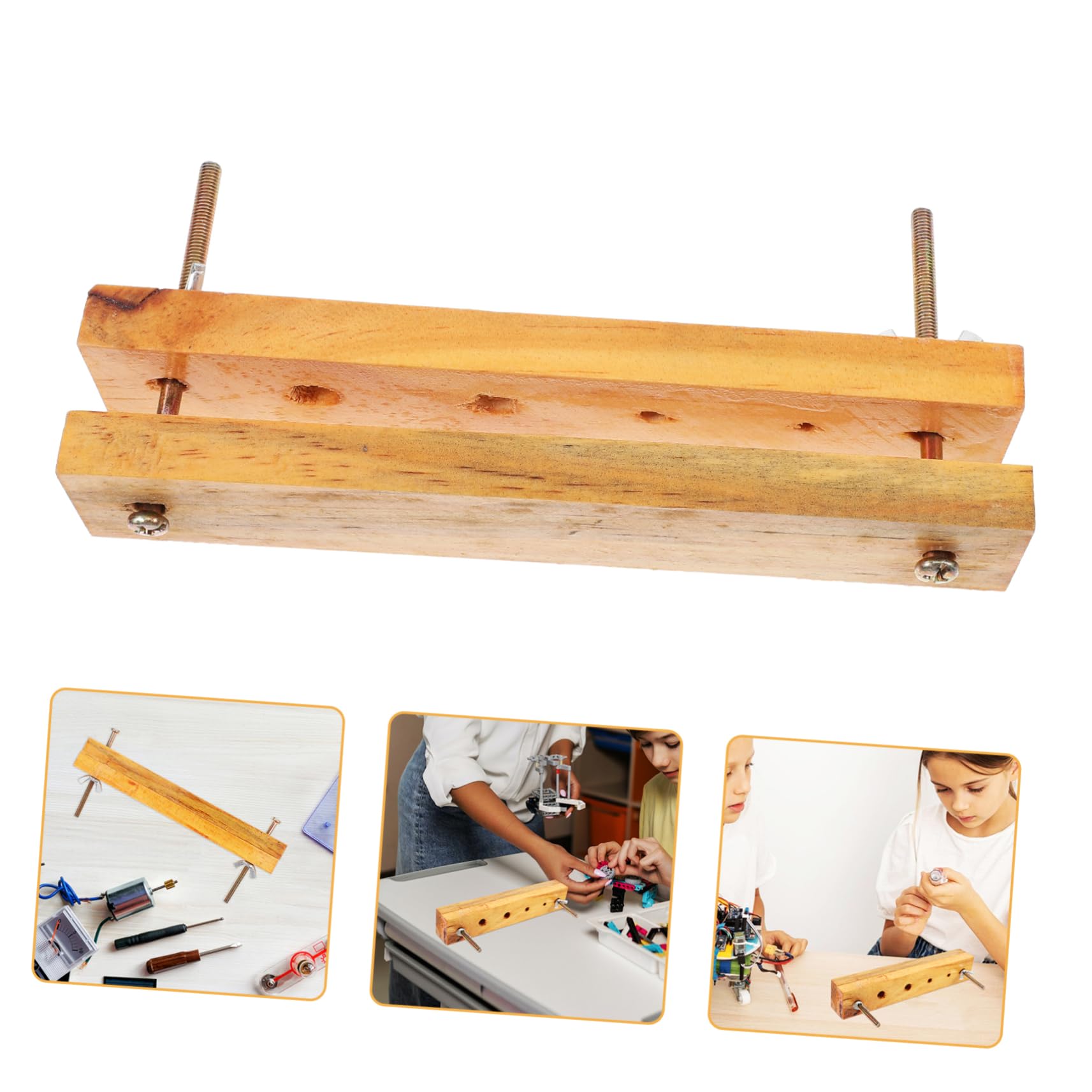 Produktbild von 10 Holz-Reagenzglasklemmen – Hitzebeständig, Bruchsicher, Mit Langem Griff – Ideal Für Labor & Unterricht