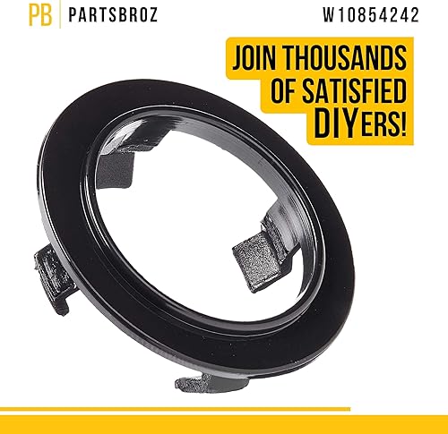 Miniatura 5 de PartsBroz W10854242 - Pomo con ojal para faldón – Compatible con horno Whirlpool KitchenAid – Sustituye a AP5989763 3180079 2180079 4378126