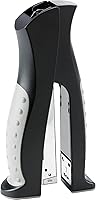 Business Source Vertical Desktop Stapler - Ergonomic Full-Strip, 20-Sheet Capacity, Black Office Stapler