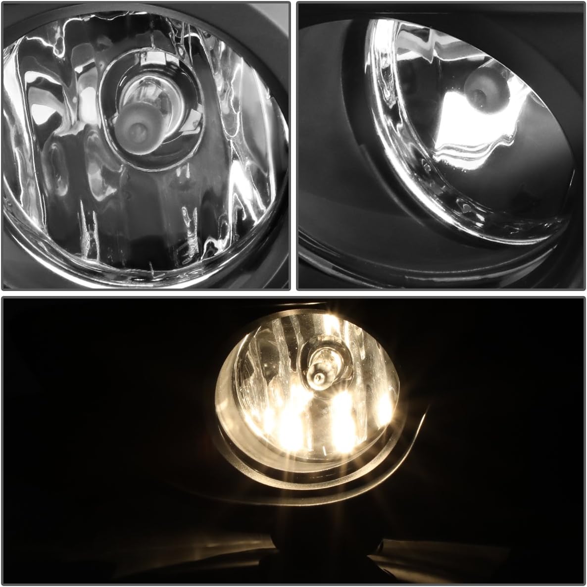 DNA MOTORING FL-ZTL-213-CH Fog Light With Switch Driver & Passenger Side Enhance visibility [Compatible with 13-16 Nissan Sentra]