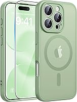 Vista 195 de FNTCASE - Funda para iPhone 15, iPhone 14 y iPhone 13, magnética, translúcida, fina y antigolpes, protección de grado militar, resistente a caídas