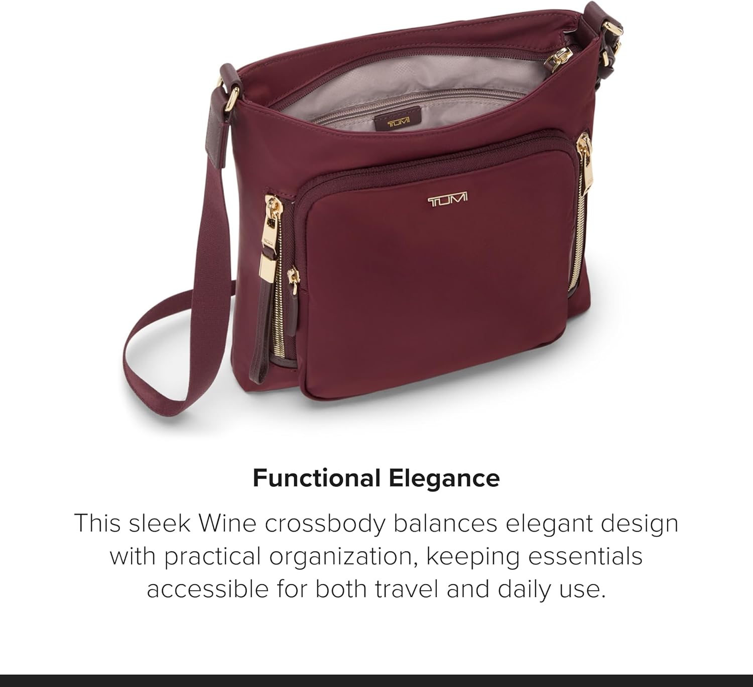 TUMI womens Tyler Crossbody | Nylon, Business, Travel Bag, Stain, Water-Resistant