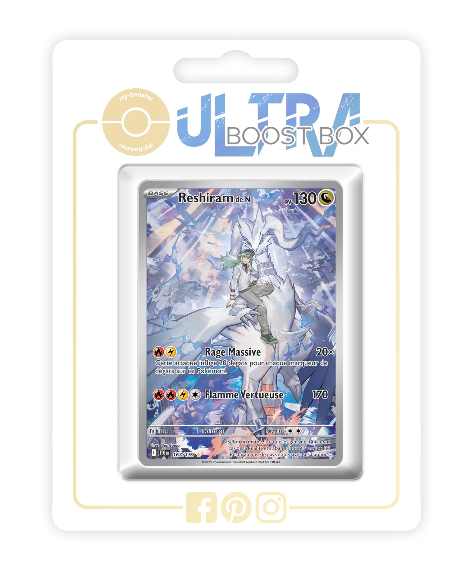 buy Reshiram de N AR 167/159 - Aventures Ensemble (EV09) - PCA 9,5