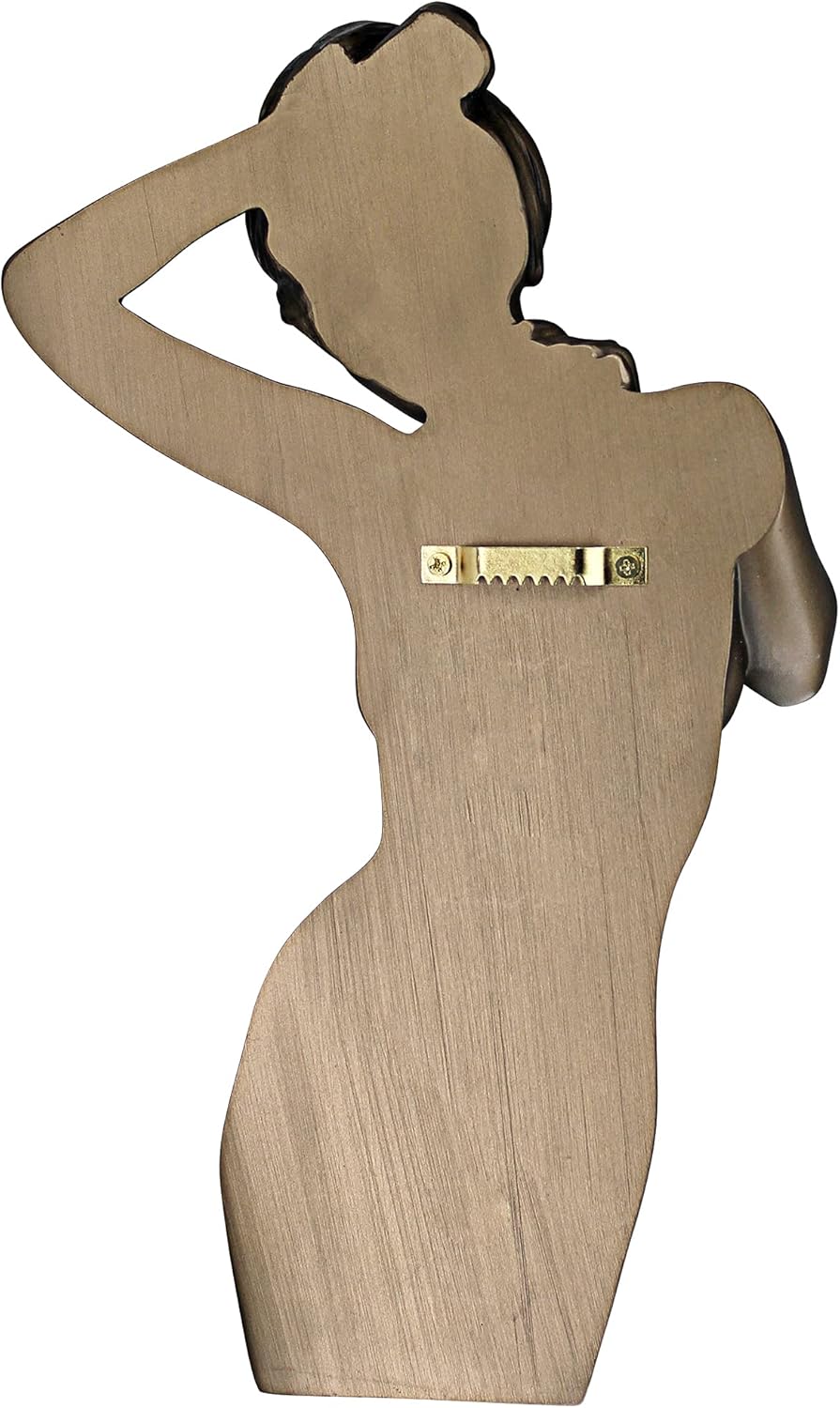 Design Toscano WU75245 La Donna Nude Female Torso Wall Sculpture,Bronze, 6.50" x 11.00"