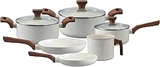 Mimo style conjunto de 6 panelas pratic cook marmol compatível com