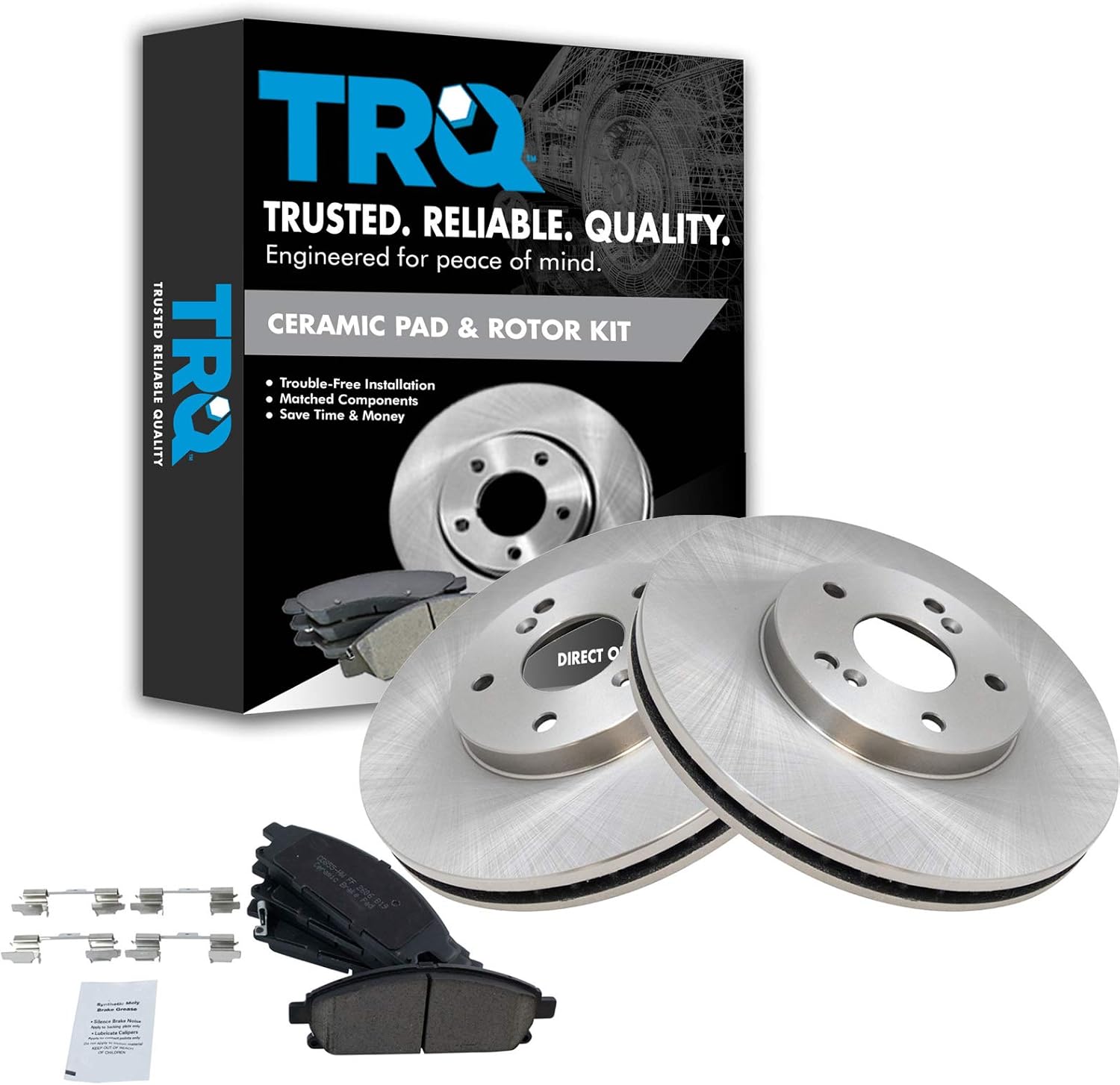 Front brake pad & rotor kit for 2003-2006 acura mdx