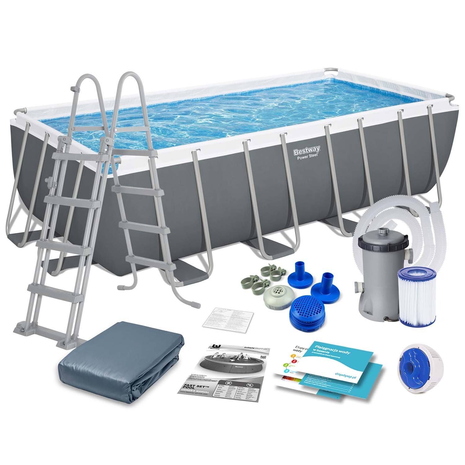 Bestway 56670-3 Piscina Fuori TerraPower Steel da 488x244x122 cm