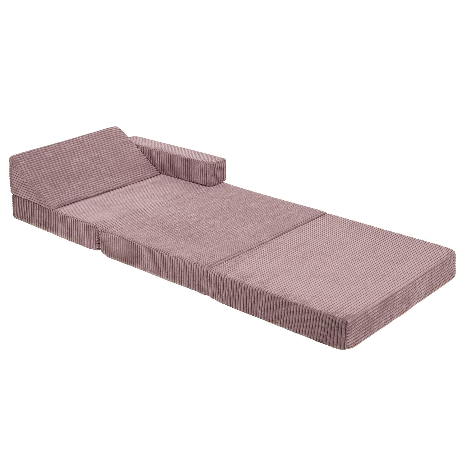 KiddyMoon Kindersessel Aufklappen Aus Schaumstoff Sessel Für Kinder Kinderstuhl Für Kinderzimmer Stuhl Faltmatratze Matratzen Relaxsessel Kuschelsessel, Violett