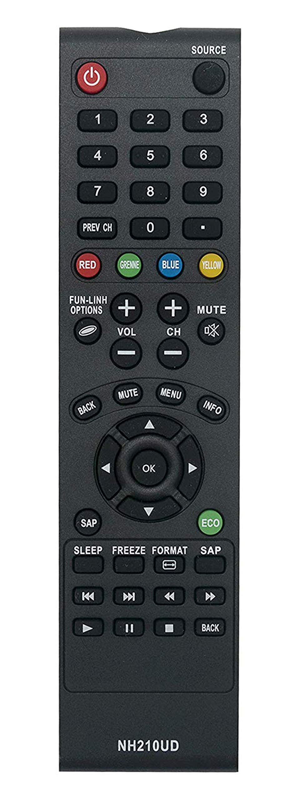 NH210UD 交換用リモコン 対応機種: Sylvania LCD TV LC190SS2 LC220SS2 LC260SS2 LC320SS2 LC401SS2 Amazon.com: New NH210UD Remote Control Compatible with
