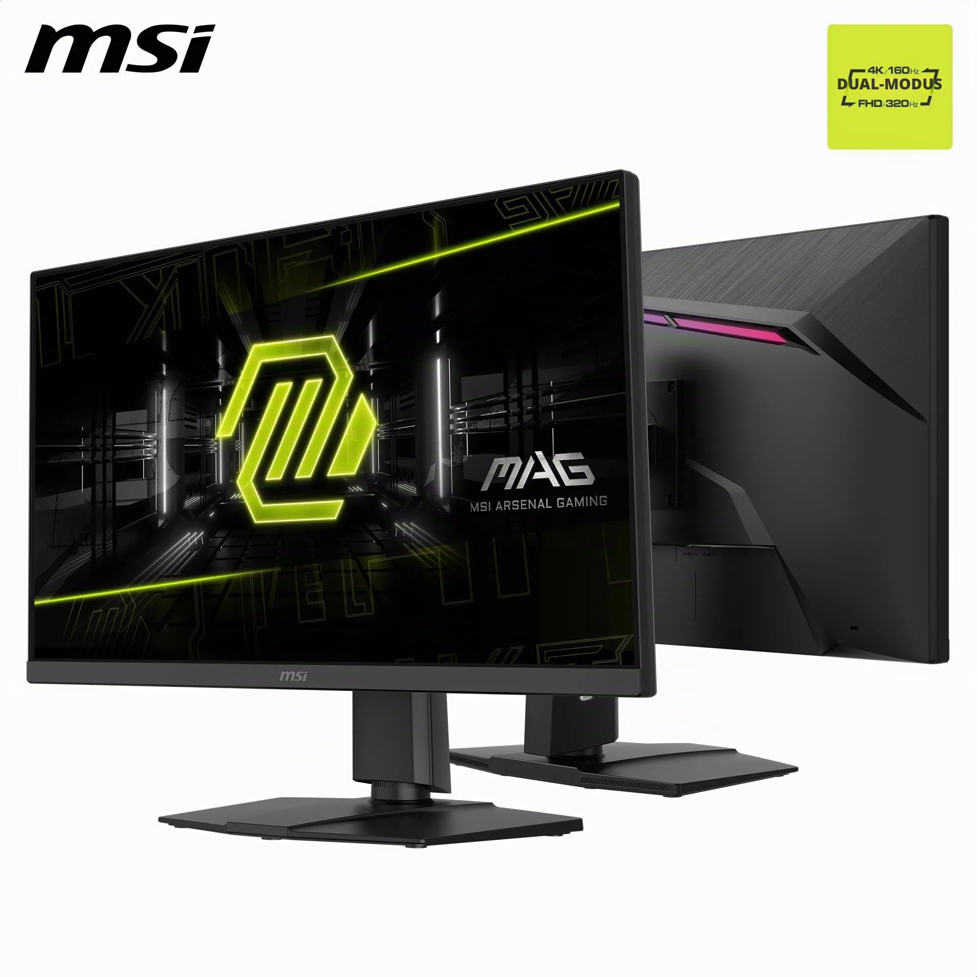 MSI MAG 272URDF E16 Gaming Monitor 27 Zoll UHD Rapid IPS 3840x2160 0,5ms DisplayHDR 400 HDMI 2.1 DP 1.4a Schwarz