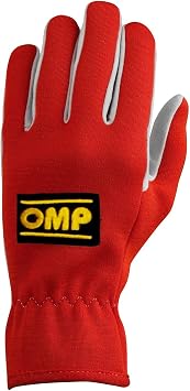 OMP IB/702/R/L Rally Gloves, Red, Large