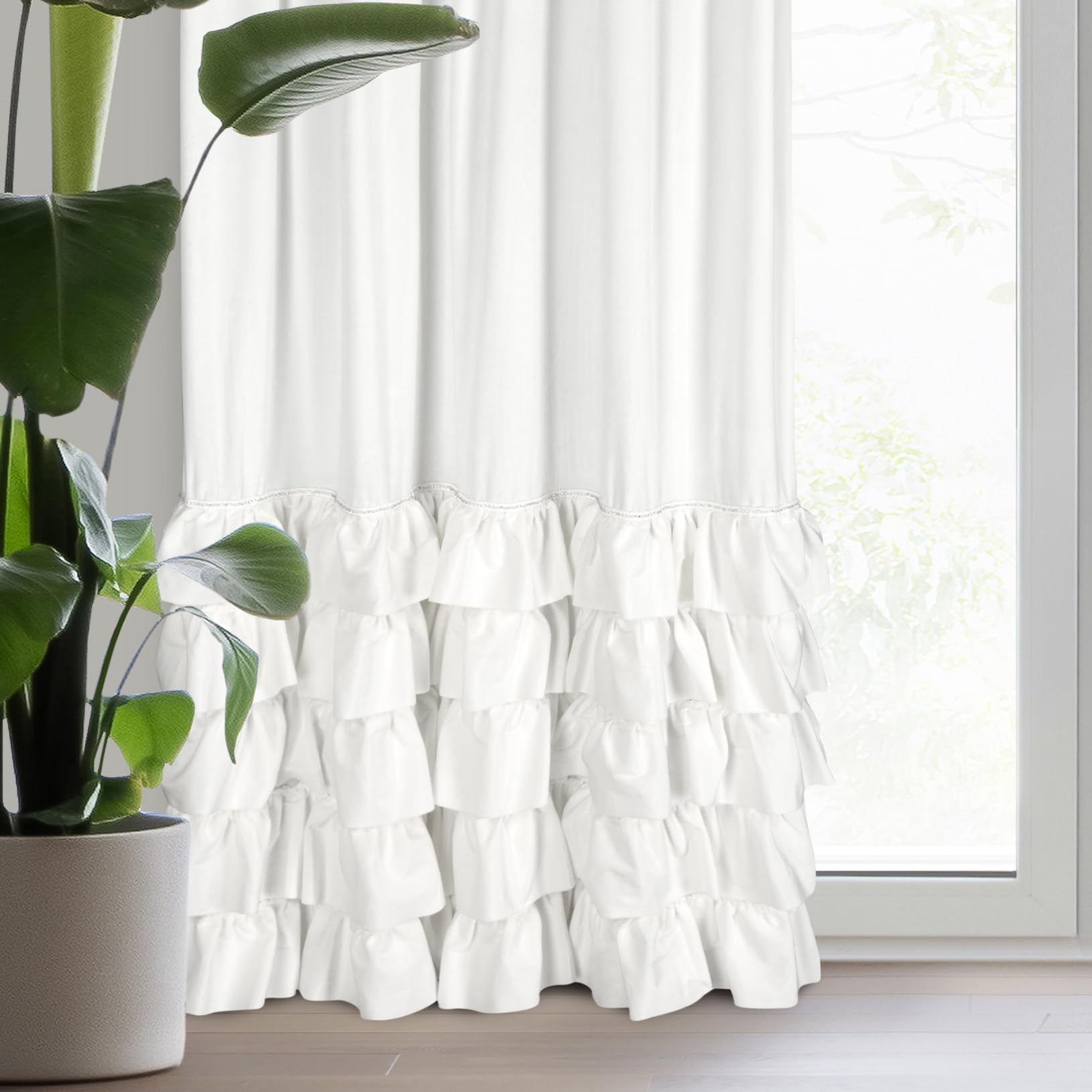 Eurofirany Carli Velvet Curtain with Ruffle, Velvet Curtain with Ruffle Tape, 1 Piece, Opaque, Blackout - Image 3