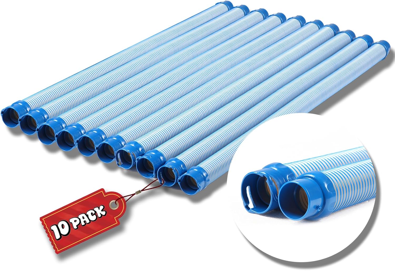 Pool Cleaner Hose for Zodiac MX6 MX8 Replacement Parts, 39 Inch R0527700 Twist Lock Pool Vacuum Hose,One Year Warranty (10pack)
