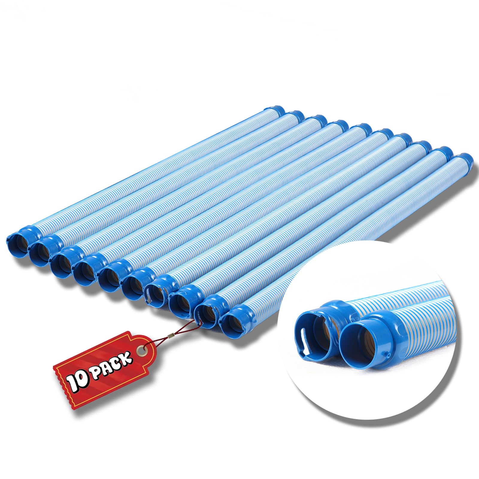 Pool Cleaner Hose for Zodiac MX6 MX8 Replacement Parts, 39 Inch R0527700 Twist Lock Pool Vacuum Hose,One Year Warranty (10pack)