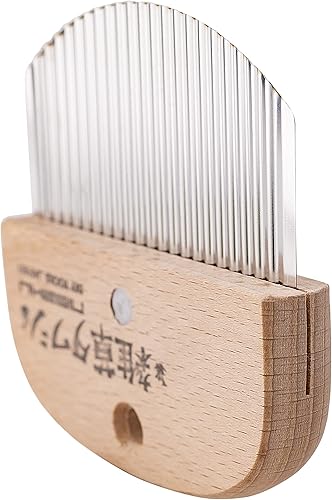 Miniatura 4 de Nisaku NJP2500 - Desbrozadora de grietas en las aceras auténtico Tomita Est 1960 acero inoxidable japonés hoja de 325 pulgadas madera