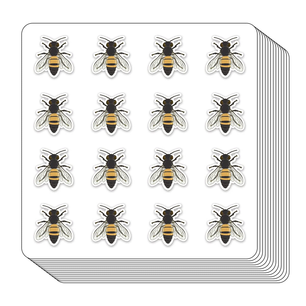 Bumble Bee Planner Stickers, 0.5in Monthly Scrapbooking Kids DIY Arts Crafting 208-Pack
