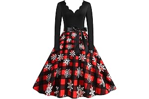 Versatile Gothic Plaid Panel Dress