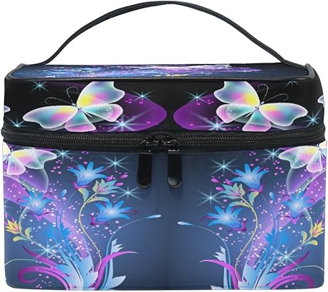 Zuckerschädel Kosmetiktasche Mit Fächern - Schminkkoffer Für Reisen & Alltag