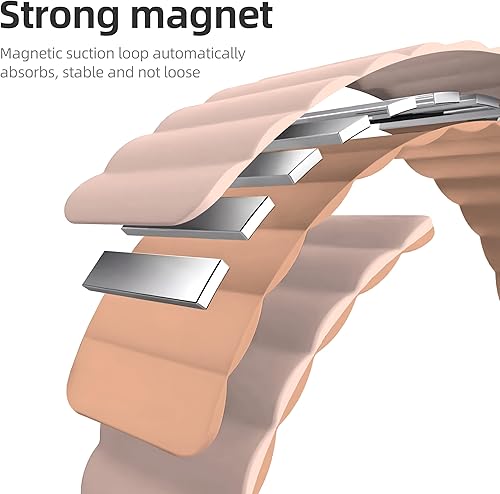 Miniatura 10 de Correas magnéticas de silicona de doble cara, compatibles con Apple Watch Series 8 7 SE 6 5 4 3 2 1 Ultra, correa deportiva compatible con Apple