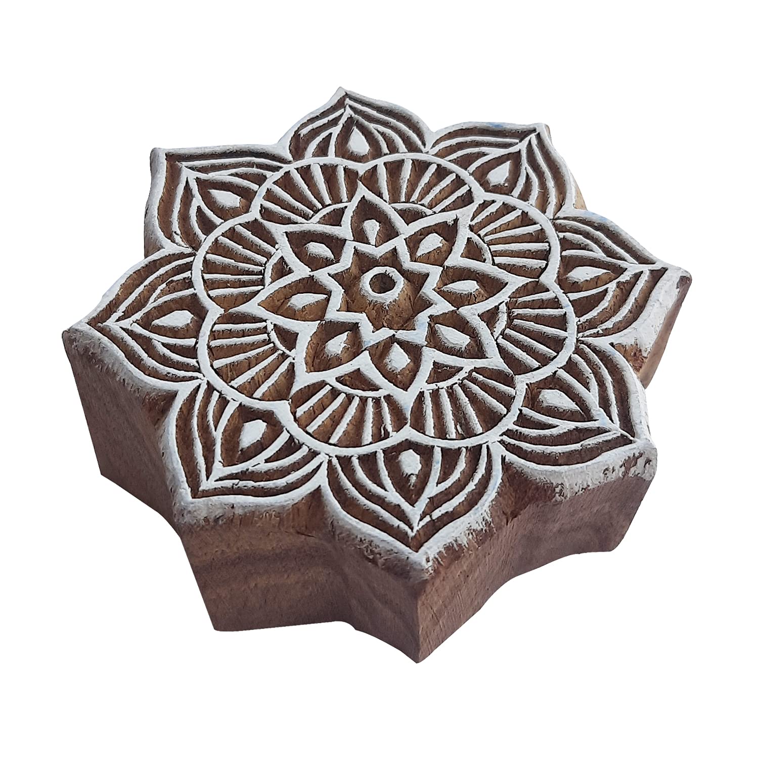 Royal Kraft Wooden Stamps DIY Fabric, Textile, Clay, Pottery, Paper, Henna Printing Blocks THBtag178