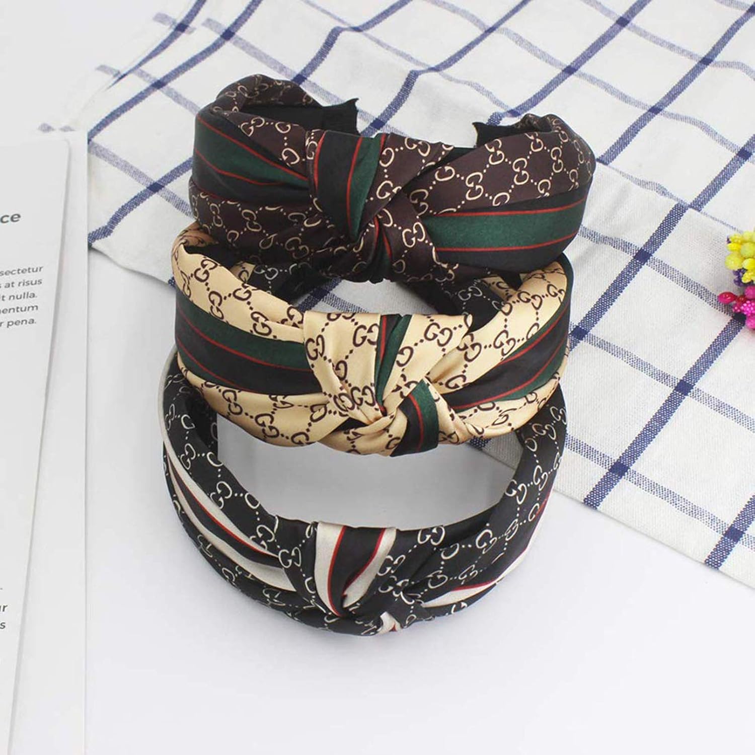 Fashion 3 packs Classic styling headband elasticity contract no deformation