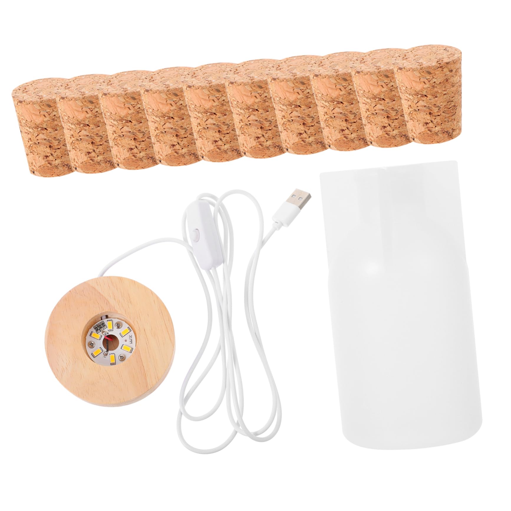 SHINEOFI 2sets Stampo Silicone Per Creazioni Fai Da Te Molds Per Resina Epoxy Luce Notturna Led Design Unico e Riutilizzabile Per Progetti Creativi e Decorazioni Domestiche