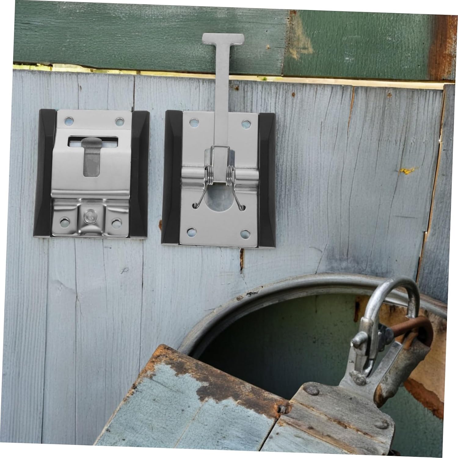 GANAZONO Steel Material Rv Door Lock Heavy Duty Cargo Trailer Truck Latch Windproof Design for Enclosed Trailer