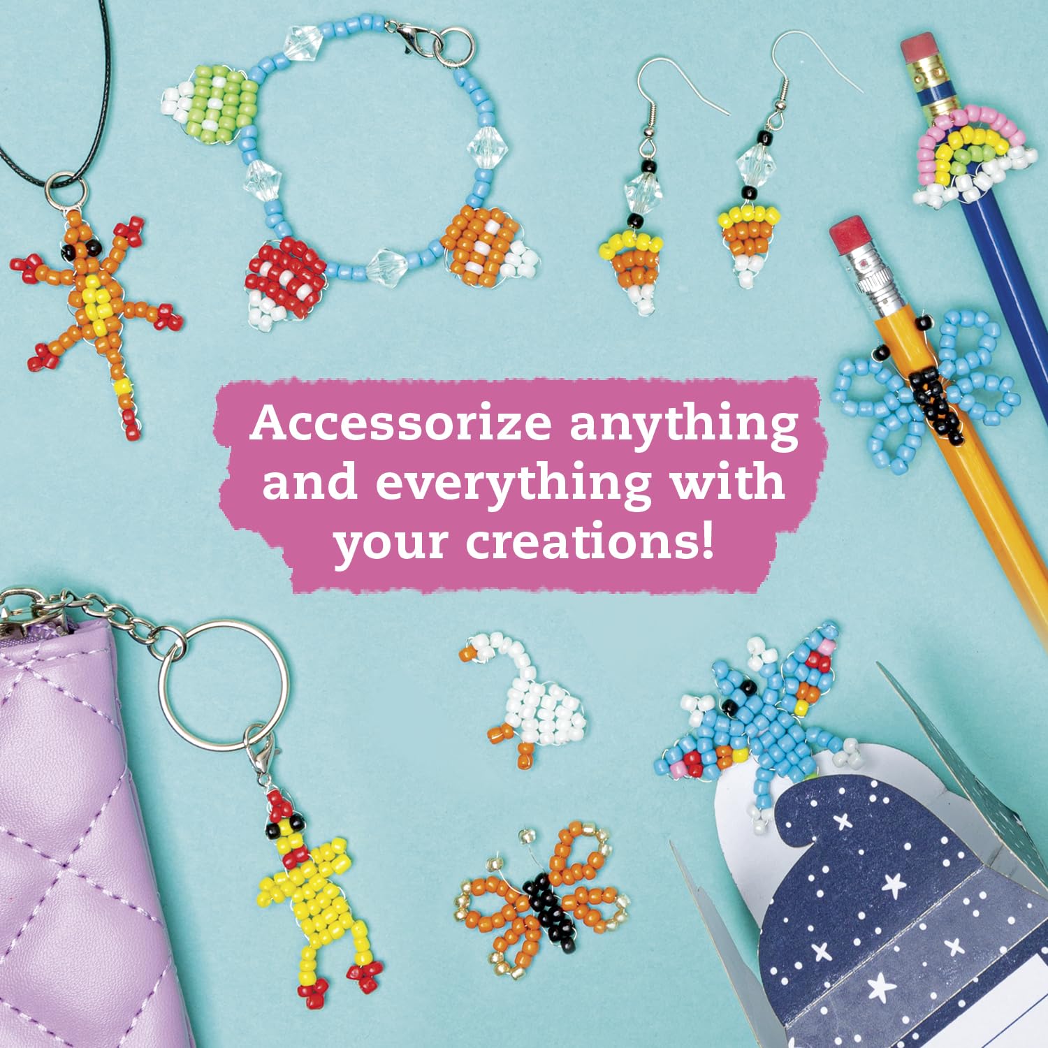 Beadlings: Make 24 Itty-Bitty Beaded Charms (Klutz Craft Kit)